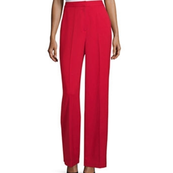 Worthington Red Wide Leg Petite Pants - Picture 1 of 6